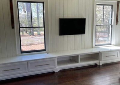 White custom furniture for residential home by DRW Cabinets