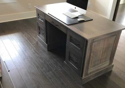 Custom desk for residential home by DRW Cabinets