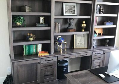 Custom bookshelves by DRW Cabinets